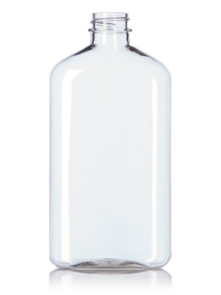 B211 500  mL  clear PET  metric oblong bottle  with 28 400 