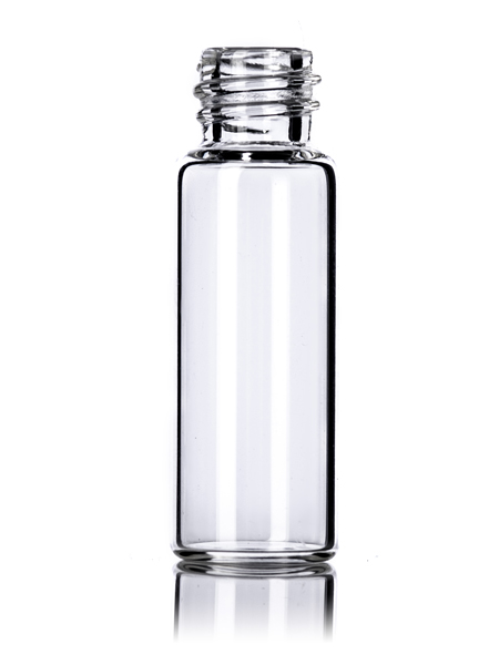 G111 : 1/2 dram clear glass vial with 8-425 neck finish : Glass Vials