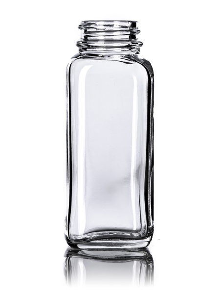 4 oz square glass jars