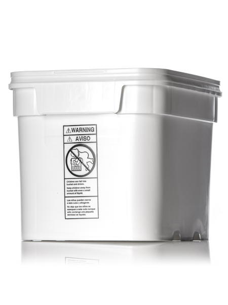 8 gallon plastic bucket with lid